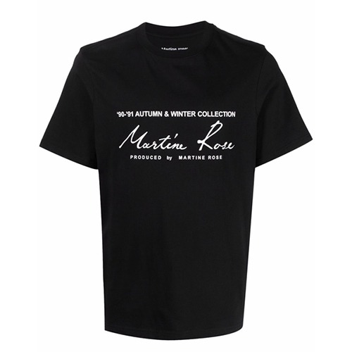 22SS 마틴로즈 로고 프린팅 티셔츠 블랙 CMRSS29603JC
