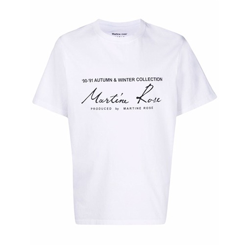 22SS 마틴로즈 로고 프린팅 티셔츠 화이트 CMRSS30603JC